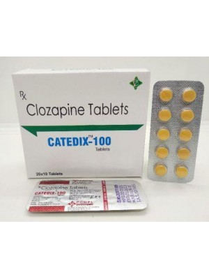 Clozapine 100 mg. 50 tablets
